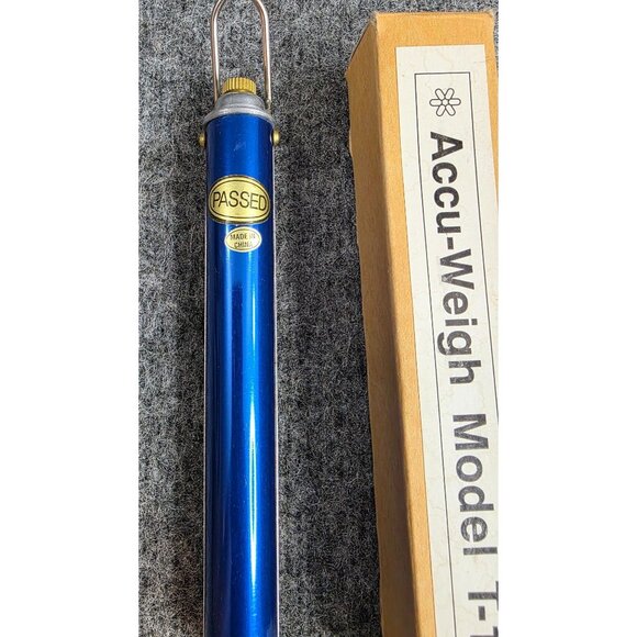 Accu-Weigh Model T-10 Mechanical Hanging Scale 10lb/5kg Capacity Blue Finish - Picture 6 of 6